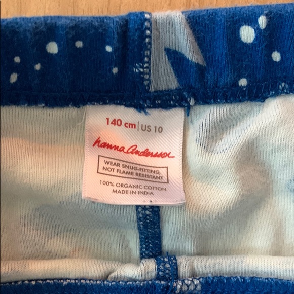 Organic cotton Blue and White Shark Print pajama shorts 🦈 - Picture 3 of 3